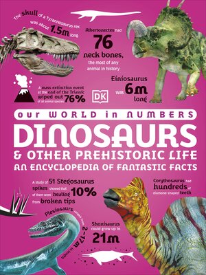 cover image of Our World in Numbers Dinosaurs and Other Prehistoric Life